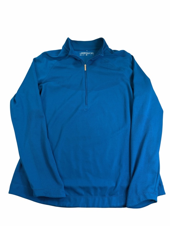 Nike Tops - Nike Blue Dri-FIT Golf Quarter-Zip Pullover